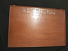 Vintage Keyring display wooden