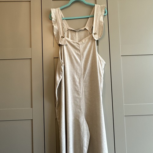 Women beige linen - women's, blend