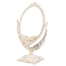 Double Sided Vintage Dressing Ornate Freestanding Mirror Table Vanity Mirror