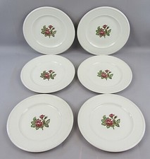 6 x Vintage Wedgwood MOSS ROSE