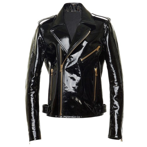 Mens patent leather moto - mens,