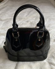 Pavers Black Patent Small Handbag