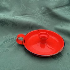 Vintage Large orange Enamel