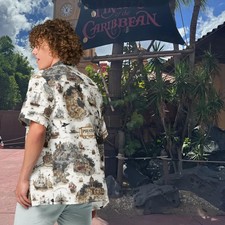 Pirate Ship Treasure Map Skull