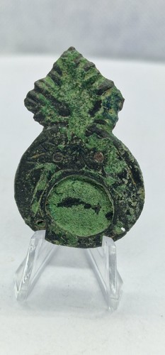 Medieval cast copper - strap, end