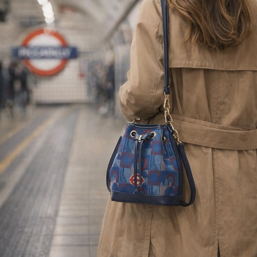 Womens bucket handbag moquette - handbag,