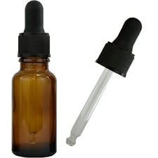 GLASS DROPPER BOTTLES 10ml 20ml 30ml 50ml SMALL-LARGE Amber Pipette Drops Empty