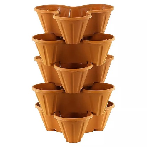 Stackable strawberry planter - stackable,
