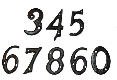 Door house numbers numerals - numbers, in