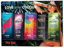 Pro Tan Sunbed Tanning Lotion Cream Counter Display Deal For Salons 30 SACHETS 