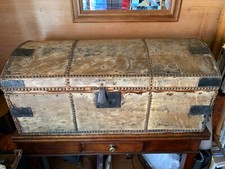 Antique late 18c Dome top Trunk  - 431