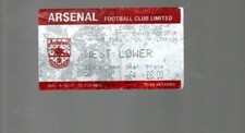 Used Ticket - Arsenal v Tottenham 5.3.1988