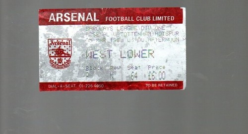 Used ticket arsenal v - ticket,