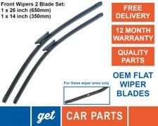 Front Wiper Blades (26" + 14")