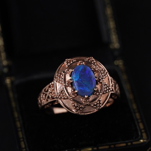 Australian solid black opal - black,