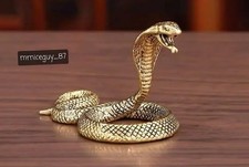 A Brass Cobra Snake Figurine..