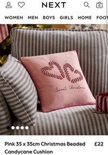 Next Pink 35 x 35cm Christmas