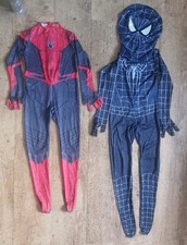 2 full body different style spiderman costumes for age 5 to 6 years boys.