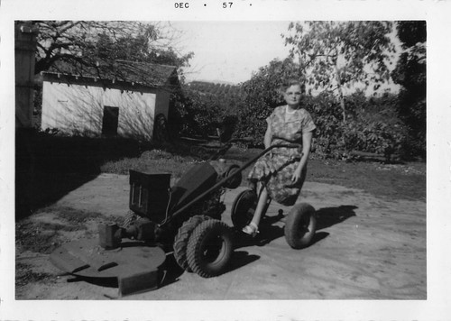 1957 older woman - older, sitting