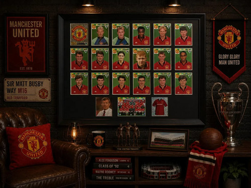 Man utd framed stickers merlin - man,