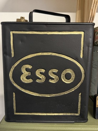 Old vintage esso petrol - old,