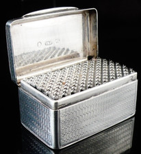 Antique Sterling Silver Nutmeg Grater CRESTED, Taylor & Perry, Birmingham 1835