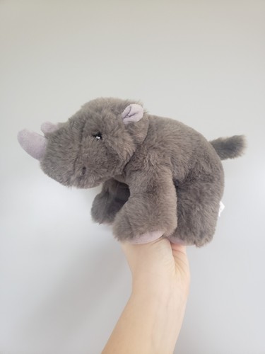 Rhinoceros rhino long grey - rhinoceros, 9"