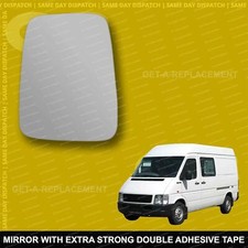 For VW LT 1995-2006 withplate Left side Wing door mirror glass