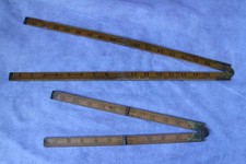 2no. Vintage Wooden Rulers