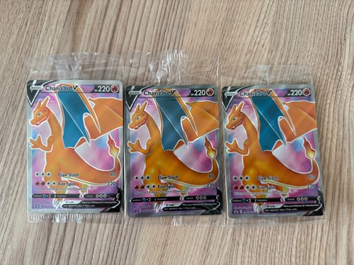 Pokemon tcg charizard x3 - charizard, v