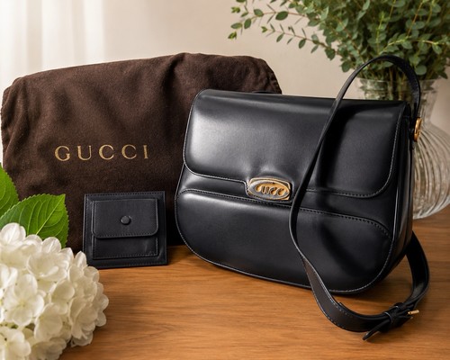 Rare vintage 1970s gucci black - rare,