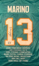 Dan Marino Hand Signed Miami
