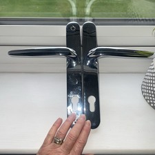 UPVC Chrome Door Handle Set