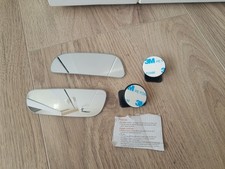 New Car Motorcycle Blind Spot Large Vision Wide Angle Rectangle Side View Mirror