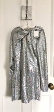 Zara Short Silver Sequinned