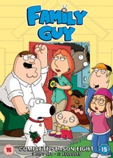 Family Guy: Season Eight DVD (2009) Seth MacFarlane cert 15 3 discs Great Value