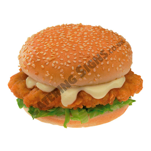 Chicken burger sticker cafe - chicken,