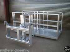 8Ft Galvanised Pivoting Extending Man-lift Safety Basket (Telescopic Handler)