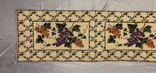 Vtg Tapestry table runner with