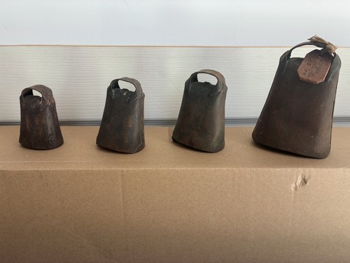 Set vintage antique cow - of,