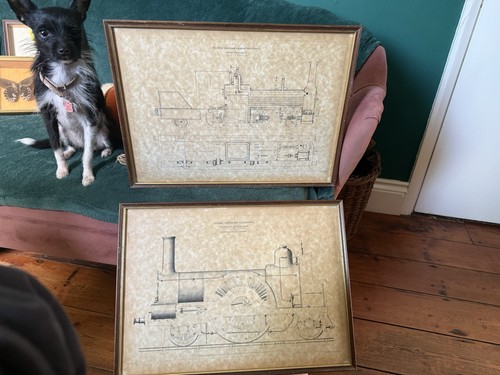 Pair vintage framed - pair, of