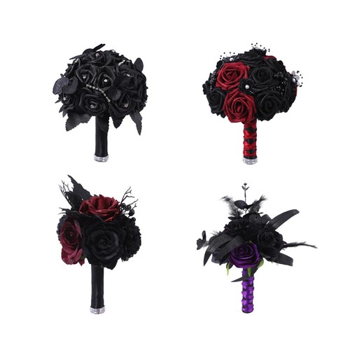 Gothic faux black - gothic, rose