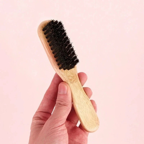 Boar bristle hair brush unisex - bristle,