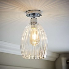 Ceiling Light Fitting Ribbed