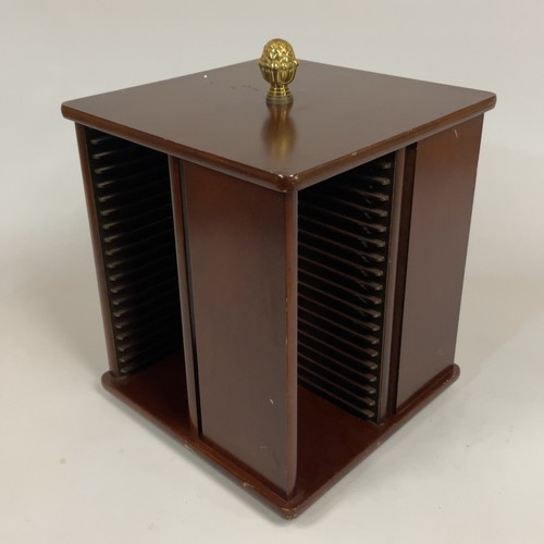 Wooden rotating storage - wooden, cd