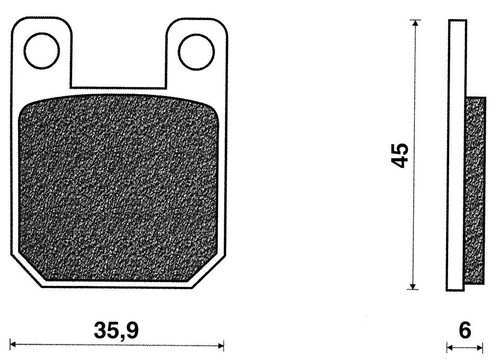 Pair brake pads for - pair, aprilia