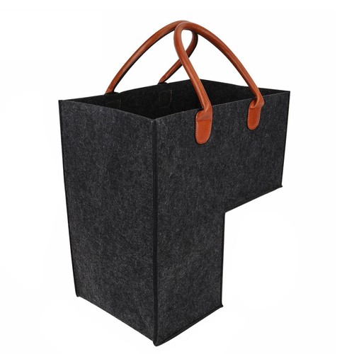 Stair basket with leather - .stair,