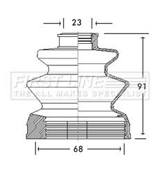 Drive shaft bellow - shaft, kit