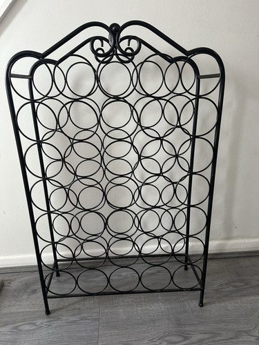 Free standing black - metal, wine