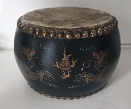 Vtg oriental black leather - black,